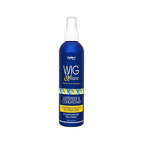 wig spray hair extension spray Wig Lusterizer and Conditioner NON-AEROSOL for wigs braid weaves hair pieces add on by Demert