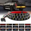 Car Tailgate Light Bar, Riloer 12V Double Row Truck Tailgate
