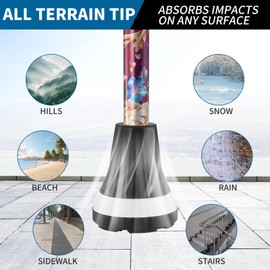 PANZHENG Walking Cane for Men & Women, Canes for Women, Heavy Duty All Terrain Tip, Lightweight, Foldable, Adjustable, Collapsible and Sturdy Walking Stick for Seniors & Adults