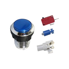 Arcade LED Illuminated Print, Arcade LED Push Buttons, Round for Arcade Machine, Resistant Play Supplies for Adults, and Girls