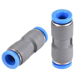 TA-VIGOR 16mm to 14mm Straight Union Push to Connect Fittings, 2 Pack Quick Release Pneumatic Tube Reducer Air Line Connector for Compressor Vacuum System