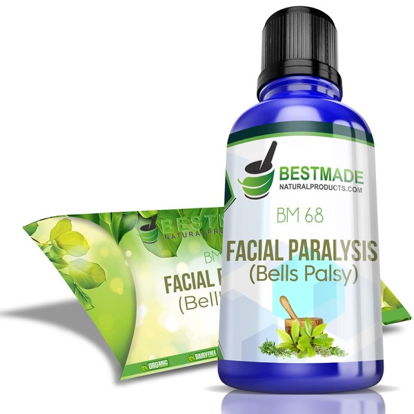 Facial Paralysis (Bell's Palsy) BM68 15mL, A Natural Remedy to Help with Facial Drooping and Distortion, Tearing Eyes, Loss of Taste and Inability to Close The Eye