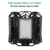40W E27/E26 36LED Fan Garage Light Plastic Black Industrial Working
