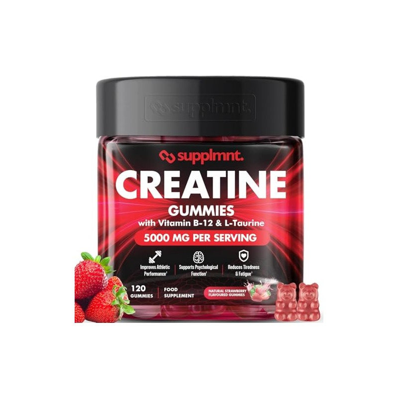 Supplmnt. Creatine 120 Gummies Max 5000mg for Men & Women
