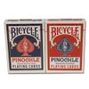 12 tarjetas Pinochle para bicicleta (6 rojas/6 azules)