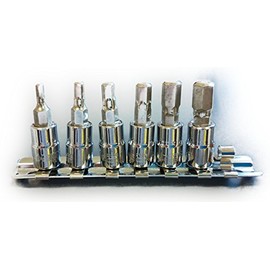 Esco EA687AM-100 1/4" sq [Hex] Bit Socket Set