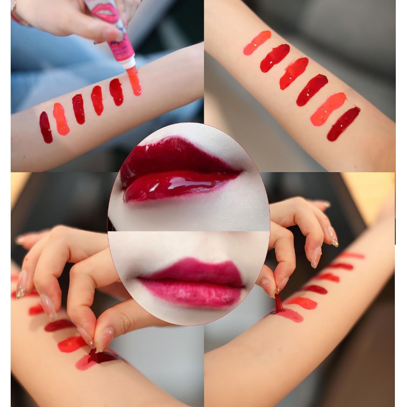 zalati Lip Glosses Set 6pcs Colors Lipstick Lip Stain Tint
