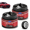2Bottles Tire Coating & Trim Restorer with Sponge,Tire Coating Paste,