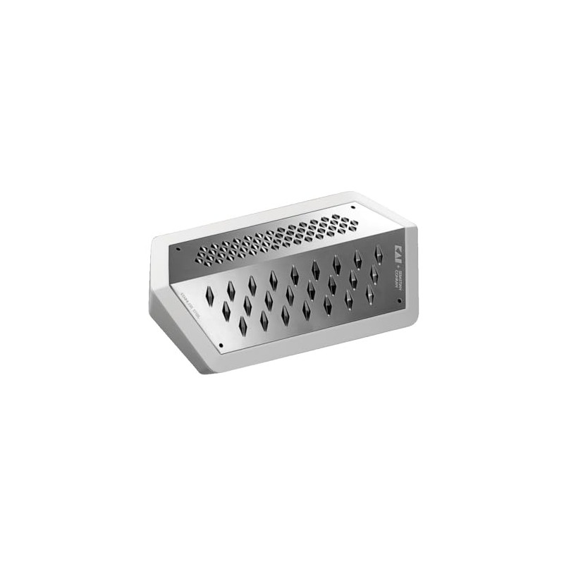 KAI Janus Grater, White, Stainless Steel, Dimensions 23.3 x 11