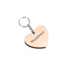 Herz & Heim® Wooden Heart Keyring with Engraving of Your