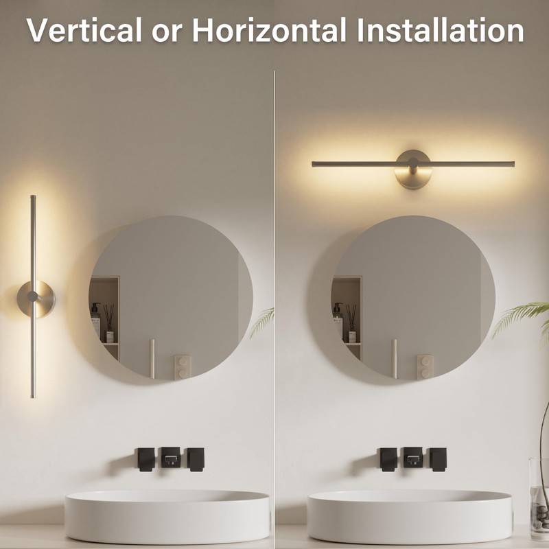 ZAGO 24 Inch LED Indoor Linear Wall Sconces Set of