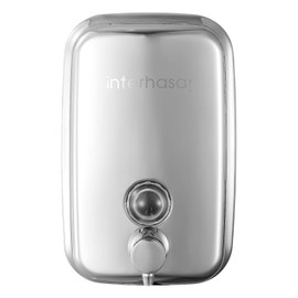 interhasa! Hand Soap Dispenser Wall Mounted Touchless Stainless Steel Liquid Dispenser For Kitchen Sink and Bathroom 800ml/27.05orz(800ml)