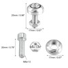 X AUTOHAUX 4 Pcs Aluminum Alloy License Plate Bolt Screw