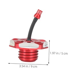 ULTECHNOVO Tank Cap with Hose for Dirt Alloy Motorcycle Tank Cover Easy Installation Design for Enhanced Performance