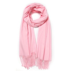 Cindy & Wendy Women's Pashmina Shawl Wrap for Evening Dress Bridesmaid Wedding Bridal Winter Warm Large Soft scarf (Hot Pink)