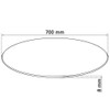 vidaXL Tempered Glass Table Top, Transparent Round Glass for Dining/Coffee/Garden