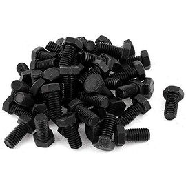 Pack 50 3/8-16 x 3/4" Hex Cap Screw Tap Bolt Black Oxide 304 Stainless Steel 18-8