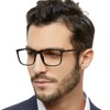 OCCI CHIARI Reading Glasses Men's Rectangle Reader Durable Spring Hinge