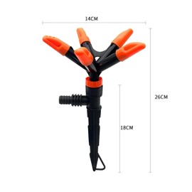 360° Rotating Sprinkler – Lawn Sprinkler with Adjustable 45° Angle, Watering System for Home Lawns and Gardens, Made of ABS Material（2pcs）