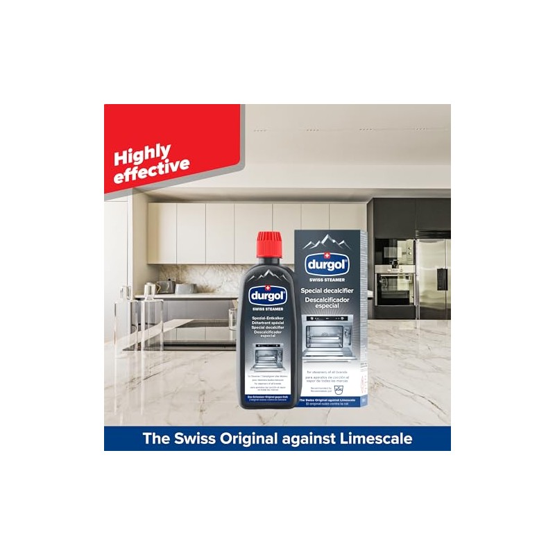 Durgol Swiss Steamer Descaler - 16.9 Fl Oz Powerful Solution