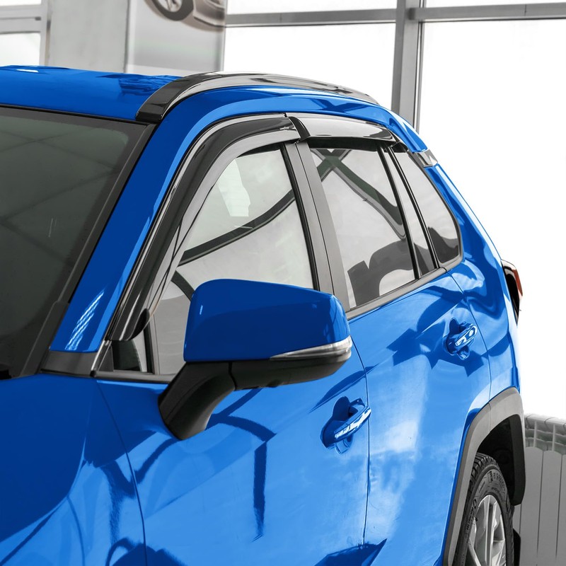 Goodyear Shatterproof Window Deflectors for Toyota RAV4 2019-2025, Tape-on Rain