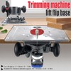 Aluminium Router Table Insert Plate for Woodworking Benches Milling Trimming