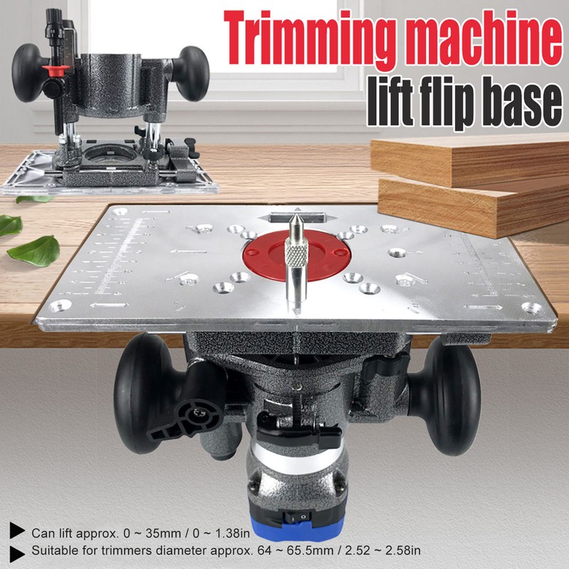 Aluminium Router Table Insert Plate for Woodworking Benches Milling Trimming
