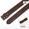 TRIWORKS Western Belt Strap for Men without Buckle 1.5" Wide