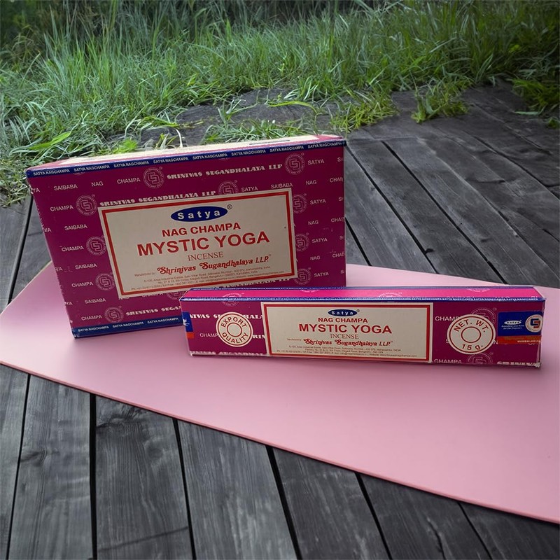 VIE Satya Incense Sticks, 12 Packs x 15g, Mystic Yoga