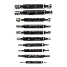 YIYIBYUS 10PCS Metric Thread Plug Gage Set, Precision Double End Thread Plug Detection Gauge Precision Metric Threaded Bore, Pitch Diameter Measurement Tool for Detect The Thread Pitch Diameter