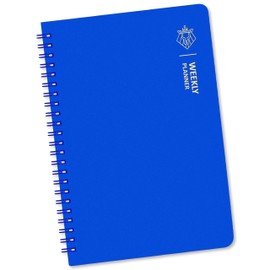 BIROYAL Undated A5 Weekly Planner, Weekly Appointment Calendar with To-Do List, Large Note Field, 52 Sheets Diary in German Ring Binder with Hard Cover, Navy Blue