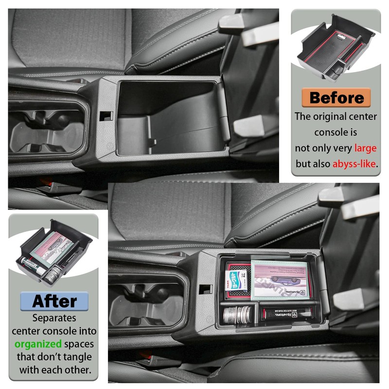 RUNROAD Center Console Organizer Tray Compatible with Jeep Compass 2022