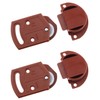 HJGarden 2Pairs Old-Fashioned Wardrobe Sliding Door Roller Gear Track Panel