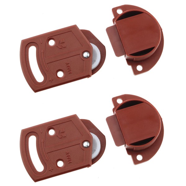HJGarden 2Pairs Old-Fashioned Wardrobe Sliding Door Roller Gear Track Panel