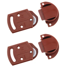 HJGarden 2Pairs Old-Fashioned Wardrobe Sliding Door Roller Gear Track Panel Internal Kit, Furniture Sliding Door Pulley Accessories