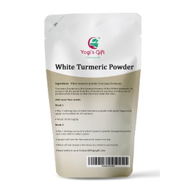 White Turmeric Powder for Skin Care | 8 oz | No staining | aka Kapoor Kachri & Curcuma zeodaria | 100% Herbal Skin Care by Yogi’s Gift