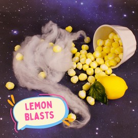 Freeze Dried Sour Lemon Heads Candy, Crunchy Candies, Share Sized, Resealable Bag, 3 Ounces