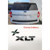 Unbranded Gloss Black XLT Overlay Letters Emblem FIT 2018-2024 Ford
