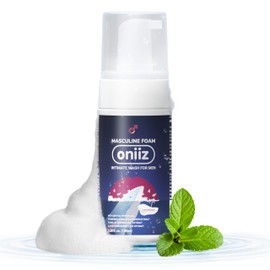 ONIIZ Masculine Foam Amorous | 3-Barrier Intimate Protection | Gentle Intimate Wash for Men | pH Balanced | Natural Ingredients | Warm & Attractive Fragrance | Removes Sweat, Bad Odor 3.38 fl. oz