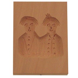Städter 841246 Springerles- Model "Max und Moritz" Backform, Holz, braun, 8 x 5,5 x 3 cm,