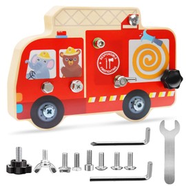 Montessori Holz Schraubbrett,Montessori Spielzeug Ab 2 3 4 5 6 Jahre,Kindergarten Lehrhilfen Pädagogisches Spielzeug,Motorikspielzeug Geschenke