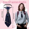 LJBFNN Bow Tie for Women, Adjustable Pre-Tied Ties for Women