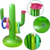 Veraly Juego Inflable De Cactus Lanzamiento De Aros Para Alberca