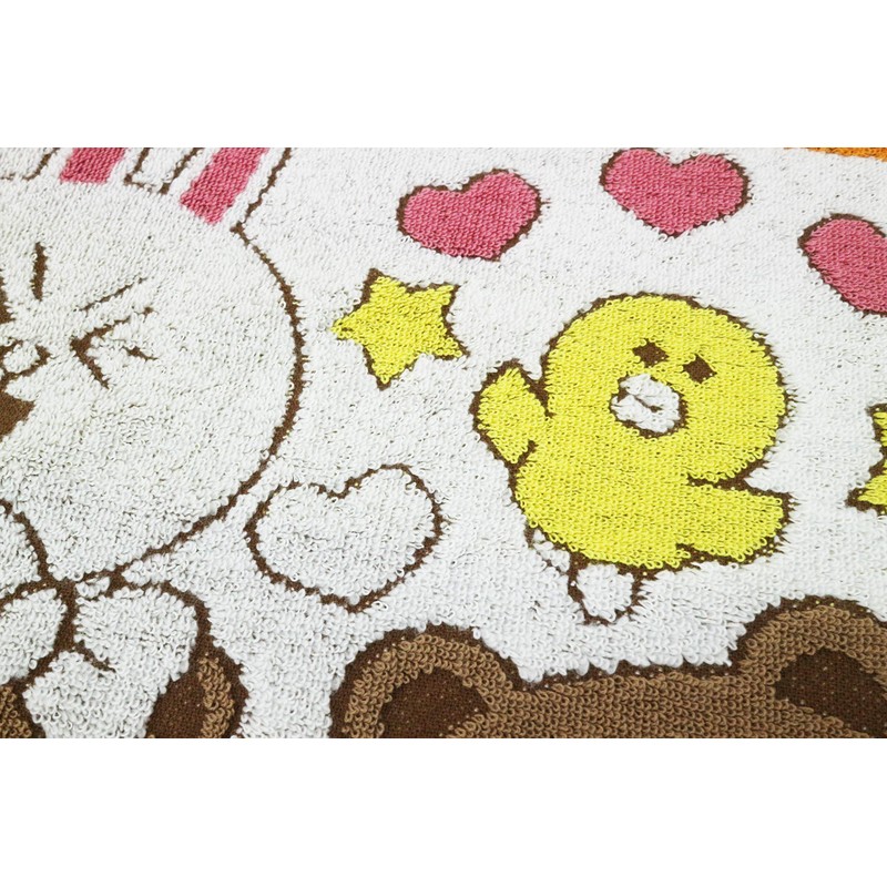 Marushin 5585000000 Carry Towel, Hand Towel, Line Friends, Happy Line
