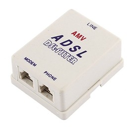 uxcell RJ11 Phone Adapter for Connecting ADSL Cable to Telephone Line