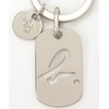 agnes b ZH12B-01 Men's Key Chain, Silver