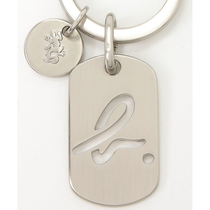 agnes b ZH12B-01 Men's Key Chain, Silver