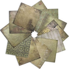BIKHYY 24 Sheets Scrapbook Paper Pad 12x12 Single-Sided Decoupage Paper Colorful Cardstock Paper Scrapbook DIY Decorative Background Card Making Supplies Junk Journal Craft Paper (PA1607)