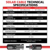 Vansdon 2x40 Feet Solar Panel Extension Cable, 10AWG Solar Cable,