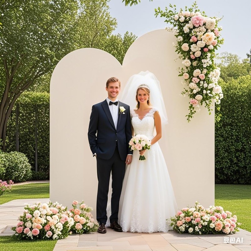 Set of 2 Wedding Arch Backdrop Cover,6FT & 7.2FT White
